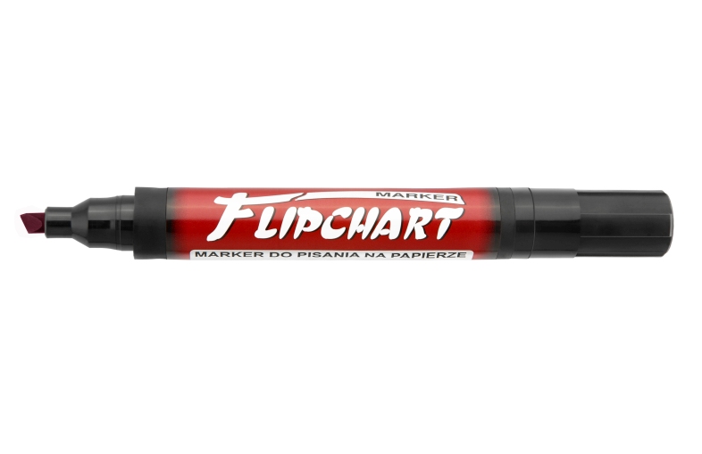 Marker Flipchart Kamet ścięty czarny